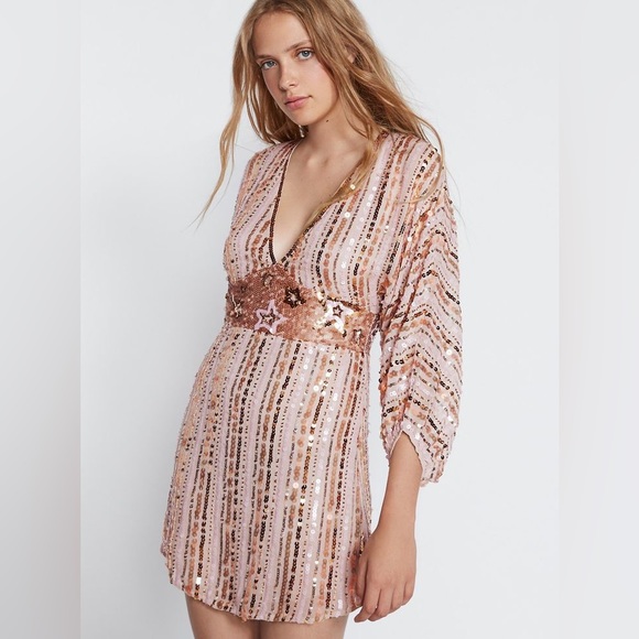 Stunning Free People Sequin Celeste Dress - Picture 2 of 3
